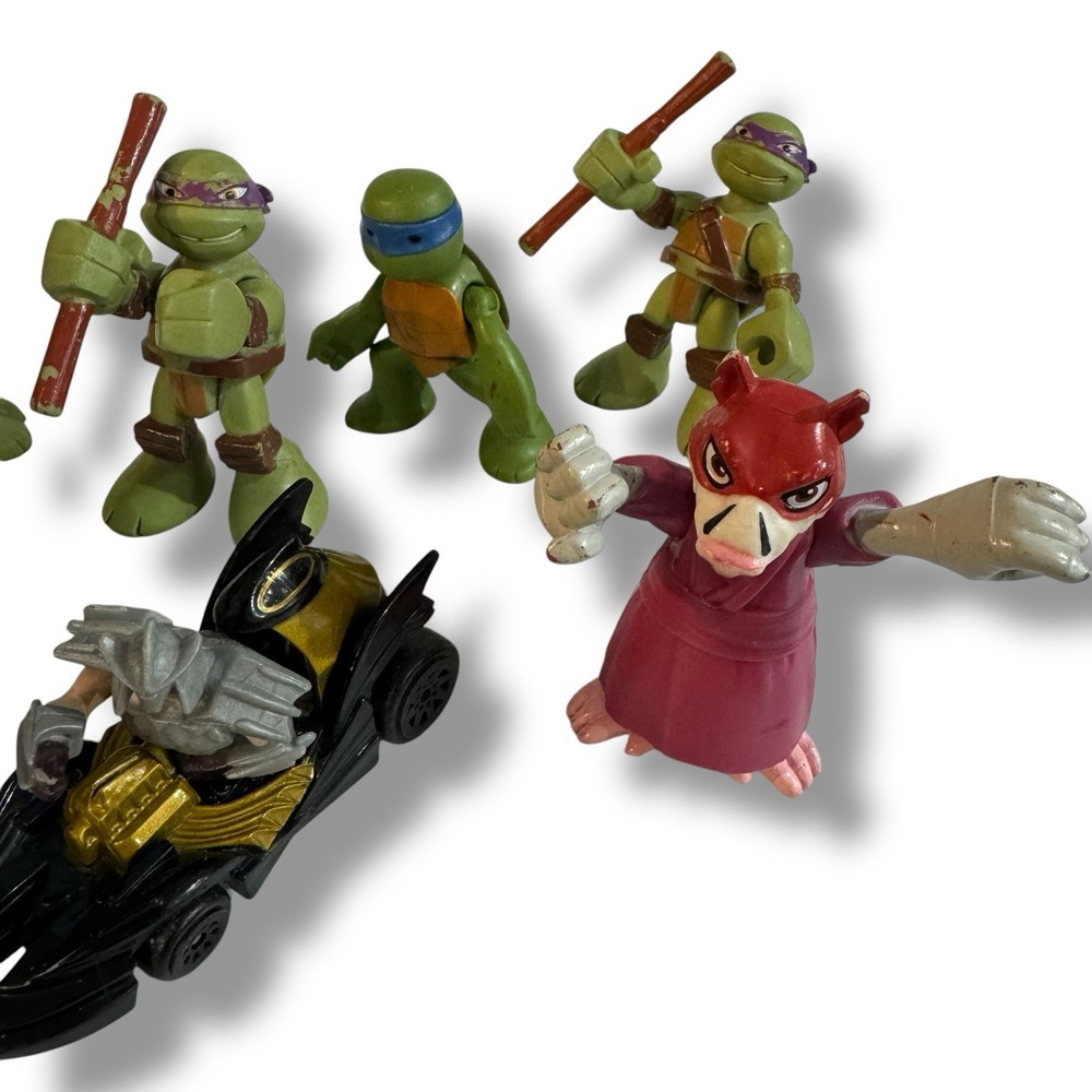 TMNT Teenage Mutant Ninja Turtles MINI Figures 2.5" Lot Of 7‎ - Picture 5 of 12